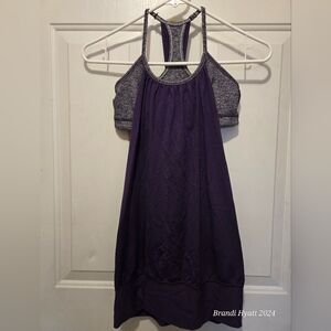 Lululemon 2 in 1 Tank Purple size 4